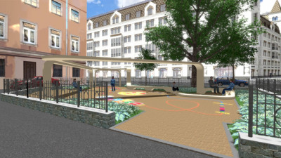 Сквер в Басковом переулке ждет благоустройство