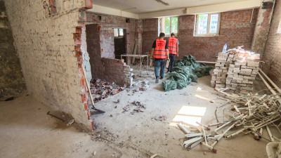 Как ведутся работы по модернизации соцобъектов в Красногвардейском районе
