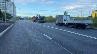 Морская набережная в Василеостровском районе получила новый асфальт 56 тыс. кв. м