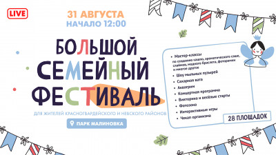 Большой семейный фестиваль в парке Малиновка: онлайн-трансляция