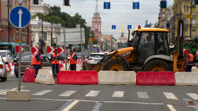 Как продвигаются ремонтные работы на Невском проспекте