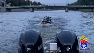 Два гидроцикла столкнулись в акватории реки Большая Невка