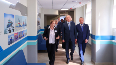 Александр Беглов: Город отремонтировал и достроил Колледж судостроения по «петербургскому стандарту»