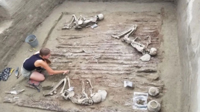 Петербургские археологи обнаружили в Туве бедное скифское захоронение