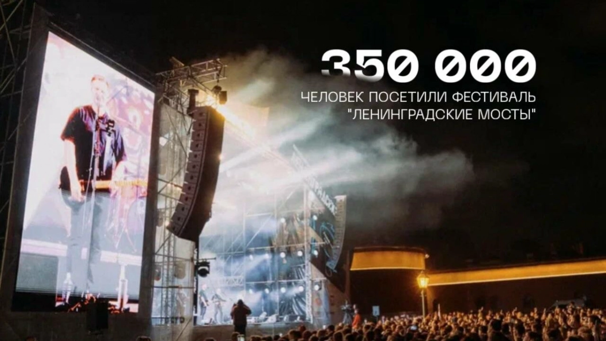 350 тысяч человек посетили фестиваль «Ленинградские мосты» - tvspb.ru