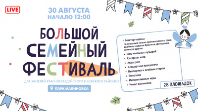 Большой семейный фестиваль в парке Малиновка