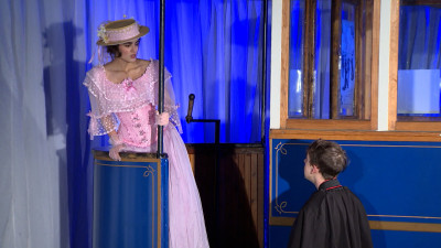 Петербургский «Горэлектротранс» и театральное объединение «Причал» представили водевиль «Дитя кулис»