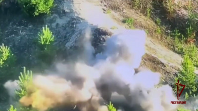 Операторы БПЛА «стальной» бригады Росгвардии уничтожили замаскированный блиндаж ВСУ