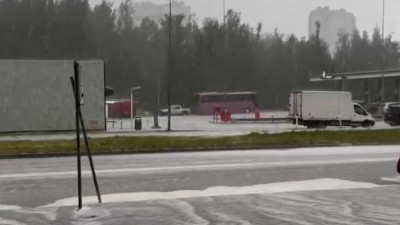 В Петербурге 25 августа выпал снег