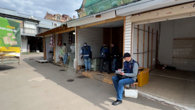 Апраксин двор очистили от массовой незаконной торговли