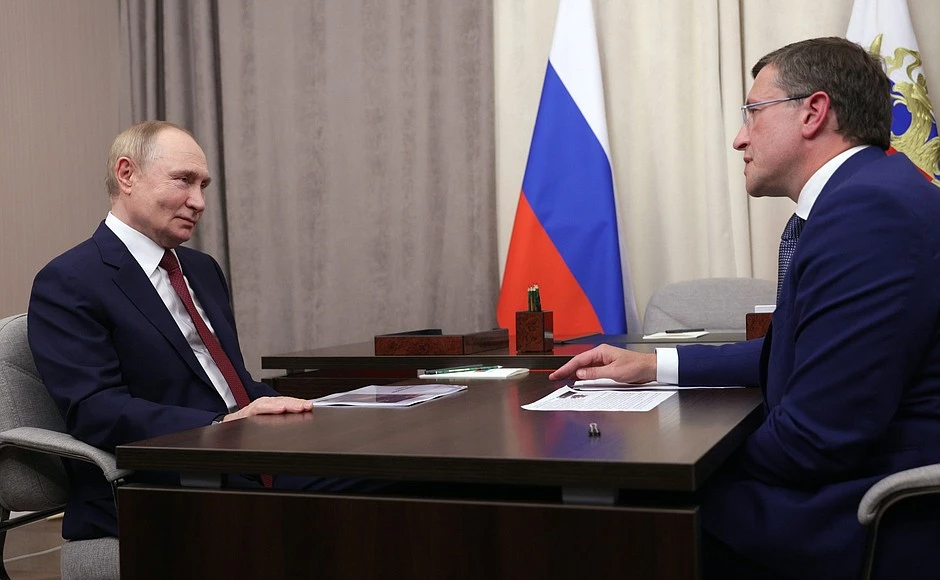Владимир Путин провел встречу с губернатором Нижегородской области Глебом Никитиным - tvspb.ru