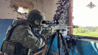 Снайперы группировки войск «Центр» уничтожили десятки ударных дронов ВСУ на Красноармейском направлении