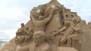 Город песчаных скульптур