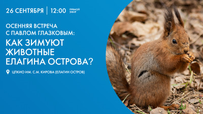 Экскурсия Павла Глазкова по Елагину острову. Онлайн-трансляция