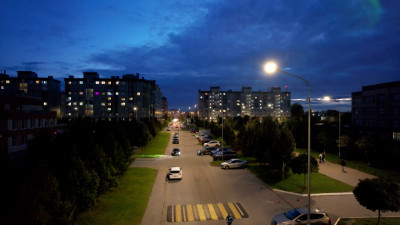 Александр Беглов: Территорию шести кварталов жилого района Славянка осветили  1670 светодиодных фонарей