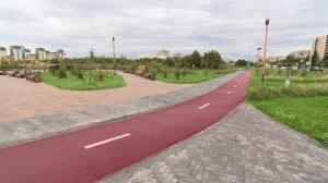 Строительство линейного парка на Васильевском острове