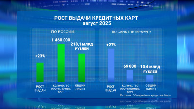 В Петербурге выдачи кредитных карт увеличились на 27%