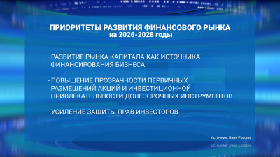 Банк России раскрыл планы развития финансового рынка с 2026 по 2028 год