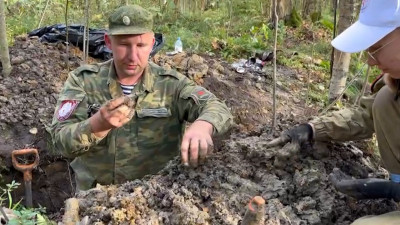 Участники экспедиции «Ленинградский фронт» нашли останки 16 красноармейцев