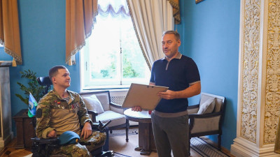 Молодость, доблесть и отвага: Александр Бельский встретился с ветераном СВО Виталием Назимовым