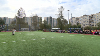 Современный стадион появился в школе №134 Красногвардейского района