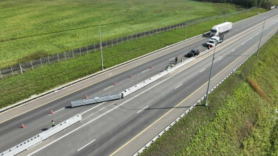 На М-11 и ряде других трасс установили отбойники на колёсиках