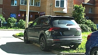 В Петербурге выбрали «автохама июля»: им стал водитель, который припарковался на газоне