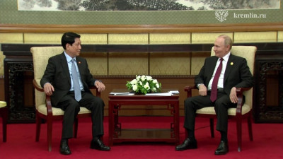 В Пекине Владимир Путин провел встречу с президентом Социалистической Республики Вьетнам