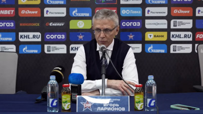 Игорь Ларионов прокомментировал первую победу СКА в сезоне: армейцы обыграли «Трактор»