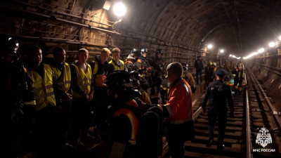 В метро Петербурга прошли совместные учения с МЧС Узбекистана