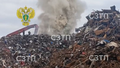 На территории Морского порта случился пожар