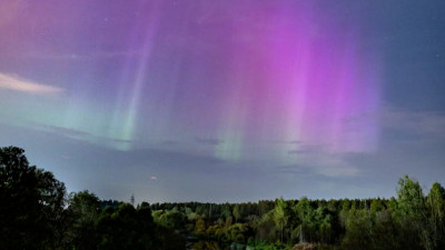 В Ленобласти заметили северное сияние