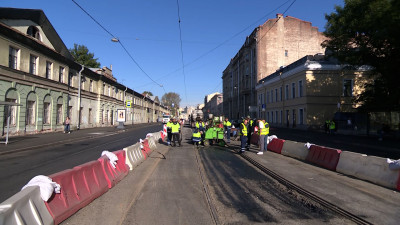 Завершается обновление Звенигородской улицы