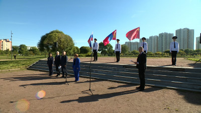 В парке Интернационалистов прошла акция, посвященная 80-летию окончания Второй мировой войны и Дню солидарности в борьбе с терроризмом