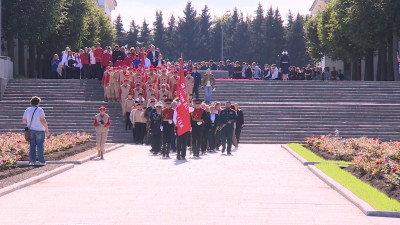 В Петербурге дали старт Всероссийскому «Маршу Знамени Победы»
