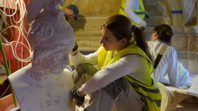 В Мариинском дворце началась масштабная реставрация Парадной лестницы