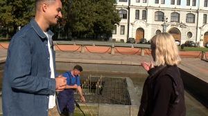 Осенний душ для фонтанов Петербурга