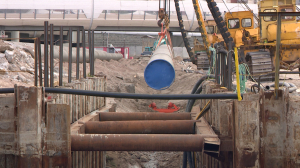 Строительство подводного газопровода через Невскую губу