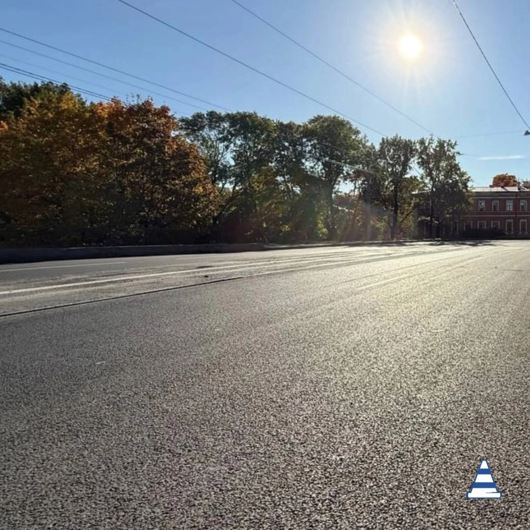 На Молвинском мосту обновили асфальт и разметку - tvspb.ru