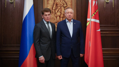 Александр Беглов провёл рабочую встречу с губернатором Приморья Олегом Кожемяко