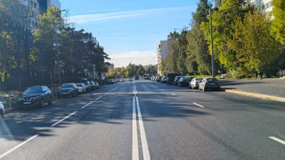 На улице Демьяна Бедного обновили более 50 тыс. кв. м асфальта