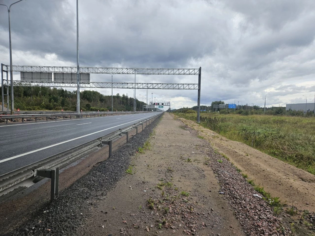 На северо-западном участке КАД продолжается расширение трассы до шести полос - tvspb.ru
