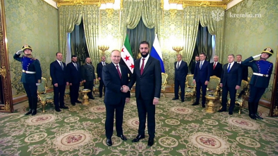 В Москве начались переговоры Владимира Путина с президентом Сирии Ахмедом Шараа