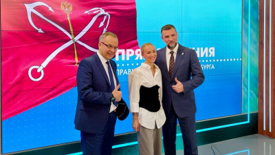 Вице-губернатор Петербурга Евгений Разумишкин поздравил телеканал «Санкт-Петербург» с 15-летием