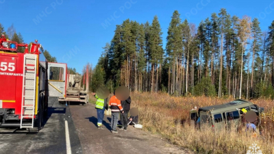 Автобус столкнулся с грузовиком на трассе «Сортавала»: 8 человек госпитализированы
