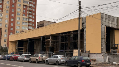 На станции «Путиловская» ведутся работы по благоустройству территории