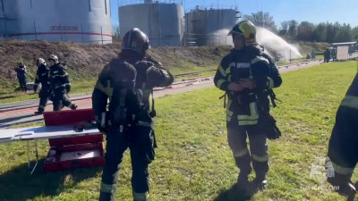 На Витебской Сортировочной станции отработали тушение учебного пожара