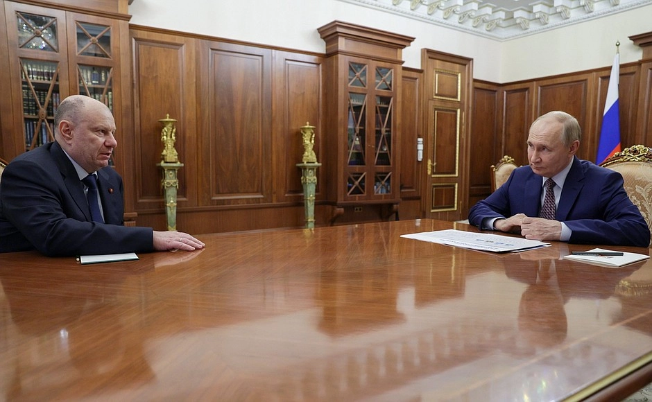 Владимир Путин провел встречу с главой «Норникеля» - tvspb.ru