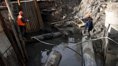 В Петродворцовом районе началась реконструкция канализационных сетей