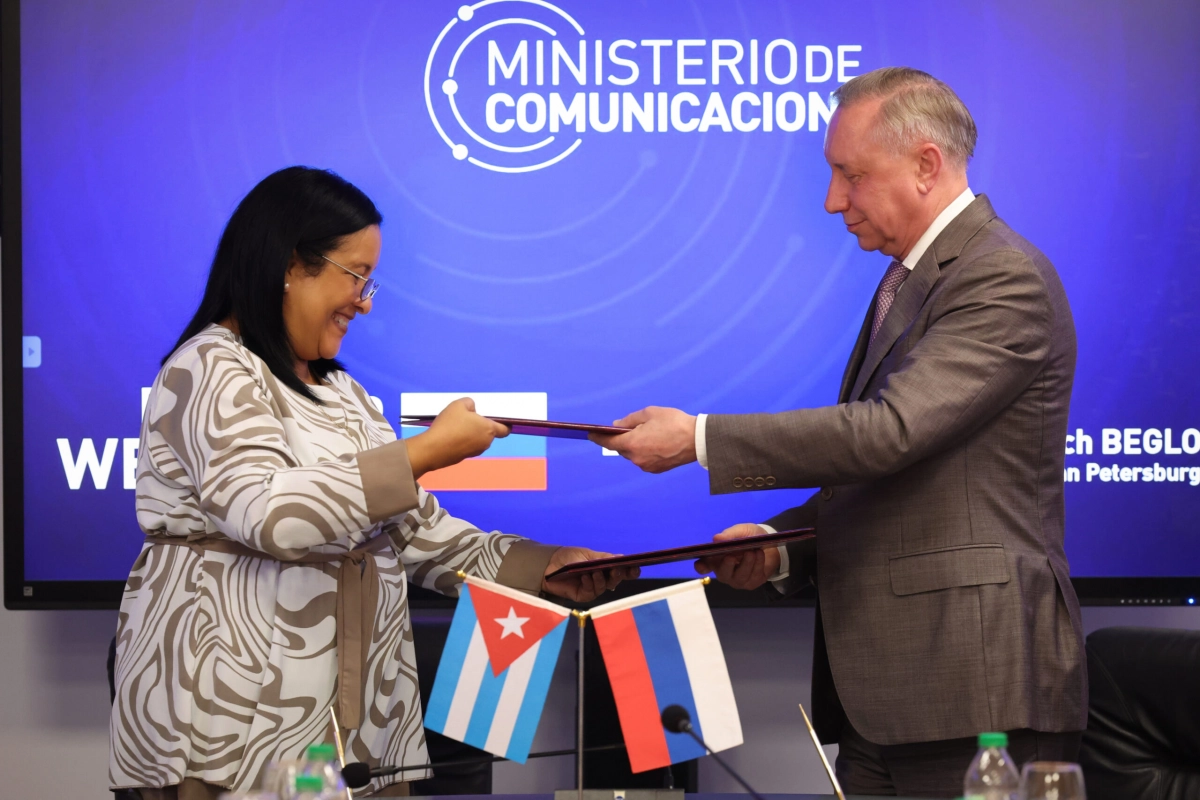 Губернатор Александр Беглов и министр связи Республики Куба обсудили пути укрепления технологического партнёрства - tvspb.ru